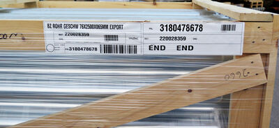 Zink nedløbsrør Ø 76 a 2500mm