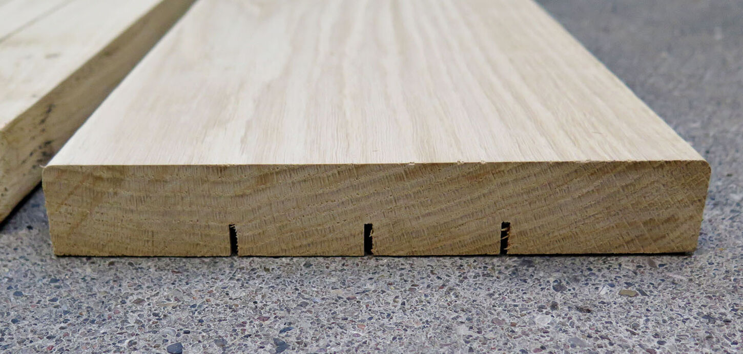 Egetræs terrassebrædder - 22x160x490mm