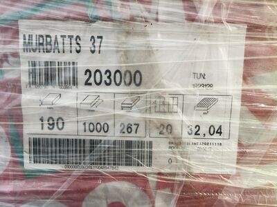 6 pk Rockwool murbatts 190 mm
