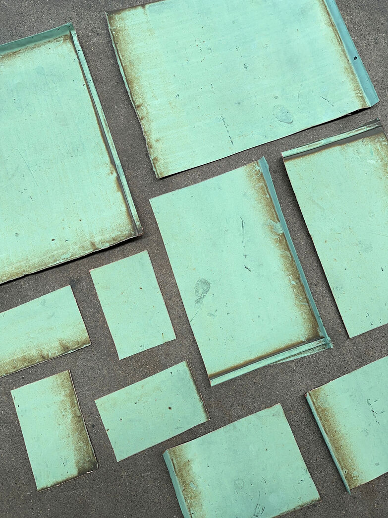 Irret kobberplade  47x60 cm