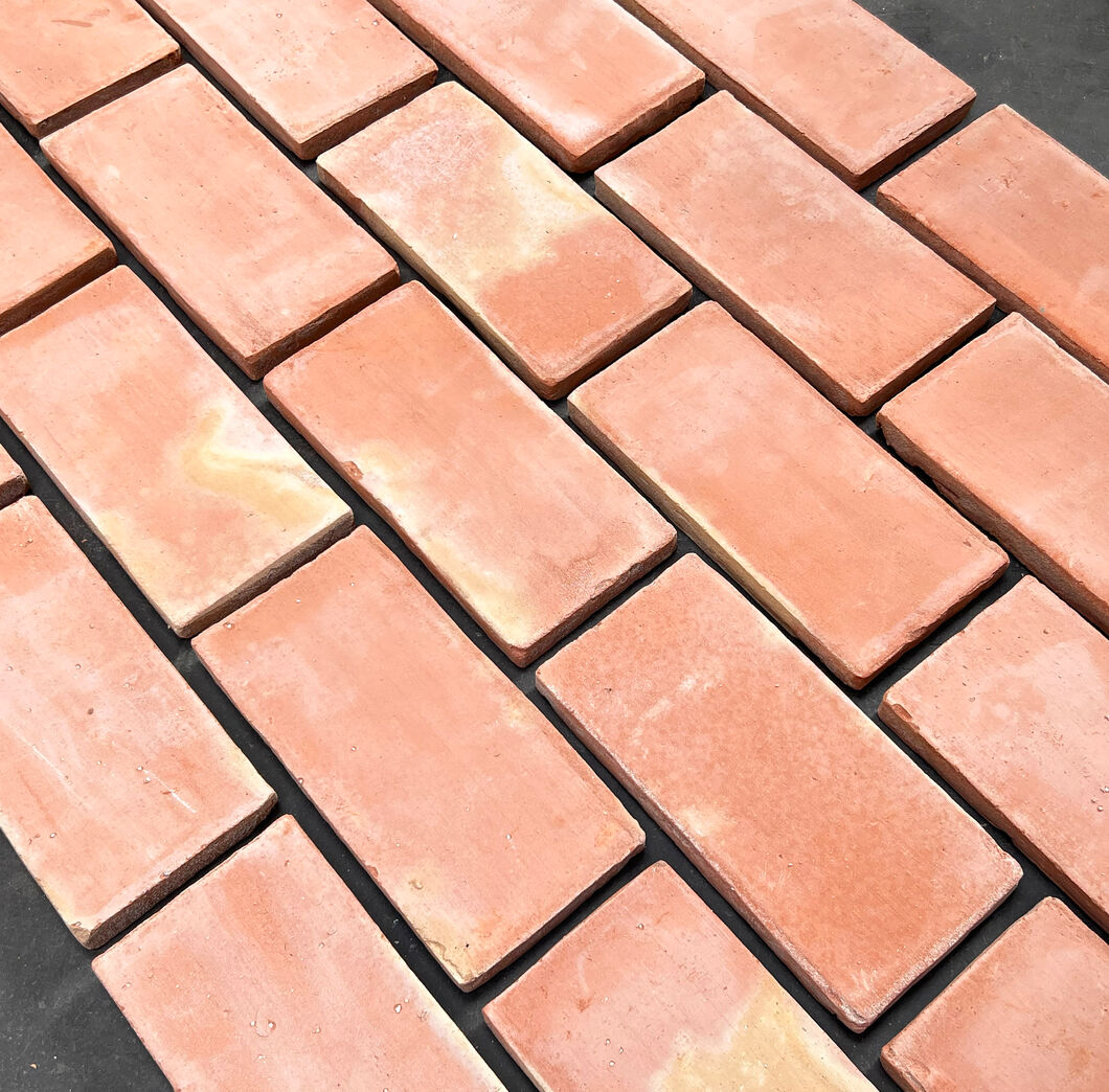 Røde rektangulære gulvtegl - 12 x 25 cm Røde rektangulære gulvtegl - 12 x 25 cm