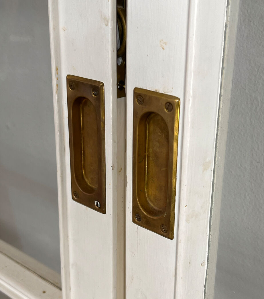 Fransk skydedør med skinne