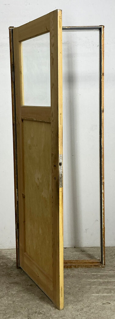 Funkisdør med glas og karm Funkisdør med glas og karm