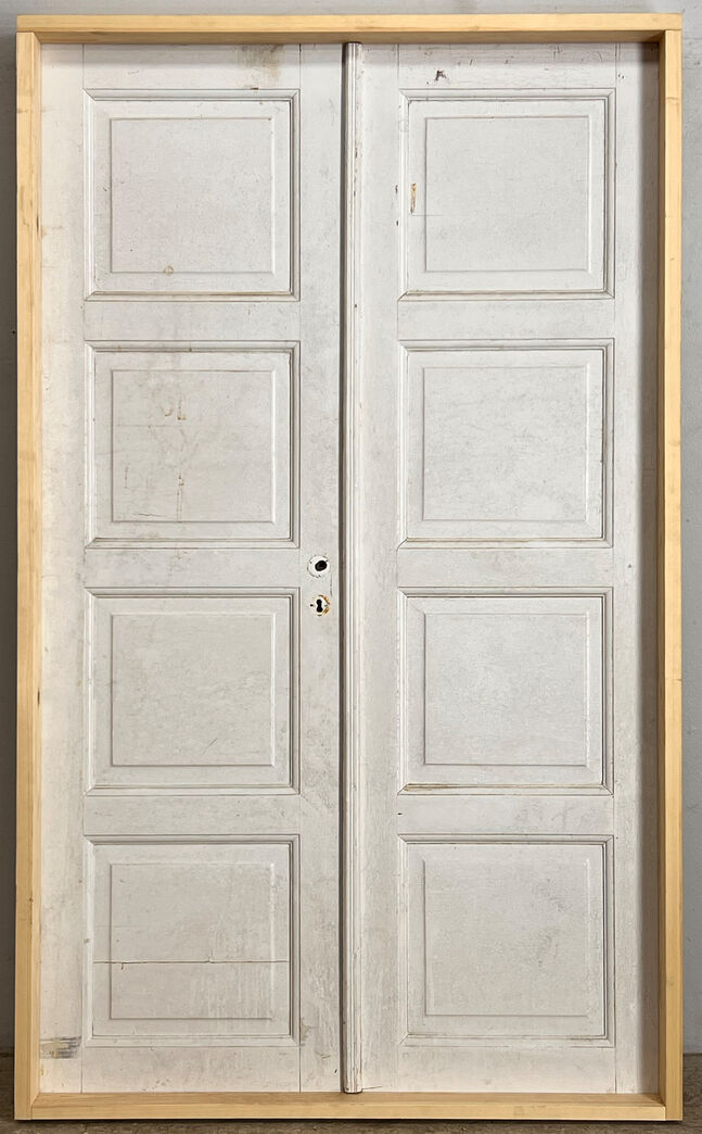 Dobbelt fyldningsdør med karm