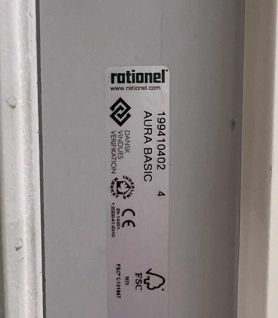 Dobbelt terrassedør - Rationel