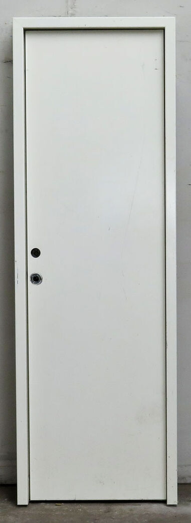 Smal BS60 ståldør med karm hh.