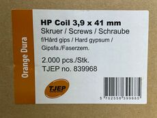 TJEP Gipsskruer 41mm 2000 stk.