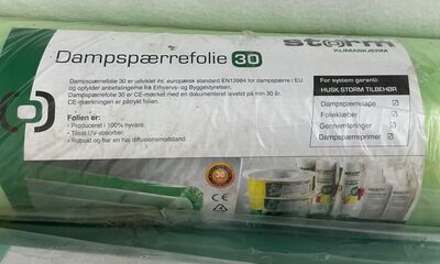 Samlet parti af folier og vindspærre