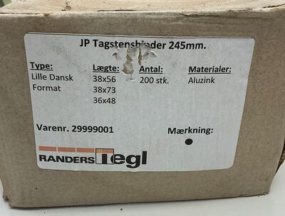 Tagstensbindere 245mm - 200 stk.