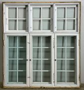 Sprossevindue i 3-fag