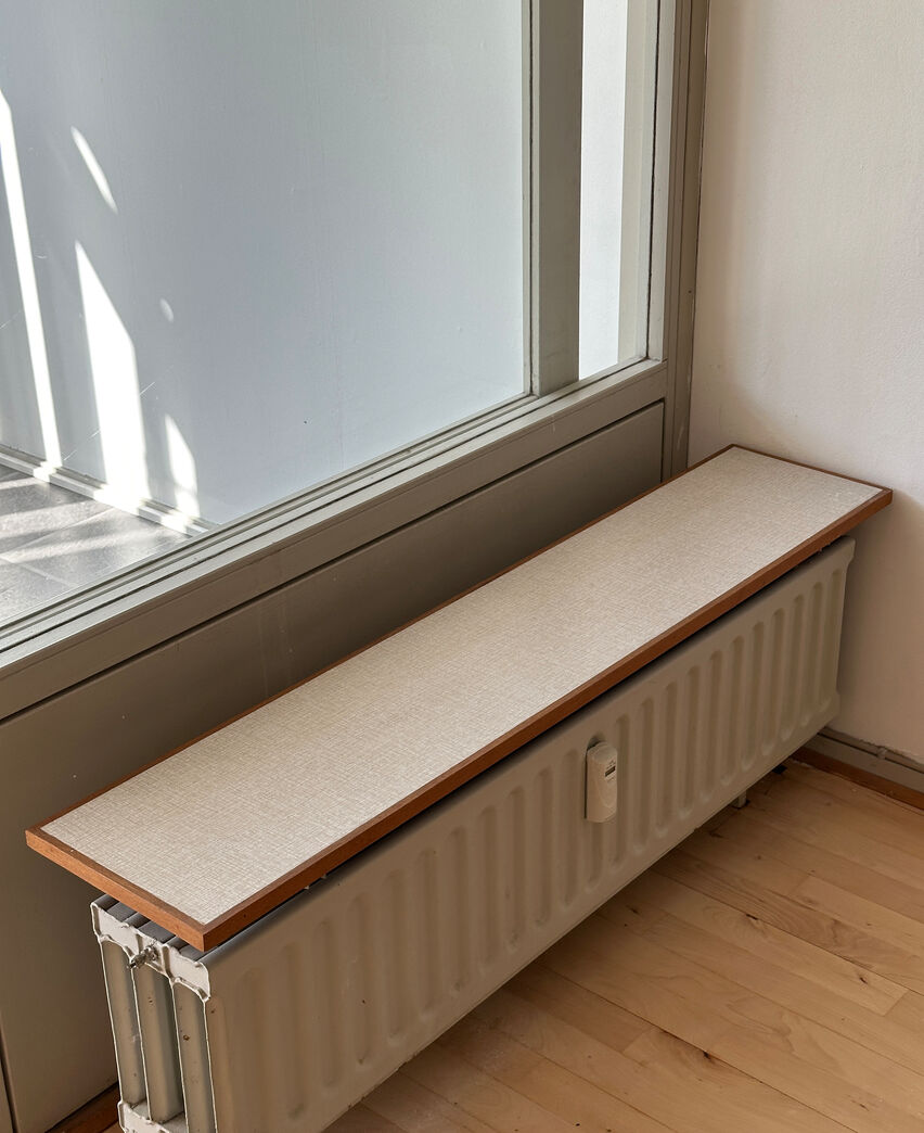 Tectum Laminatvinduesplade med mahognikant på 4 sider