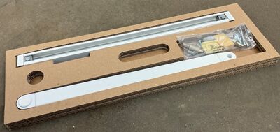 Dorma ED Glideskinnesæt - Hvid