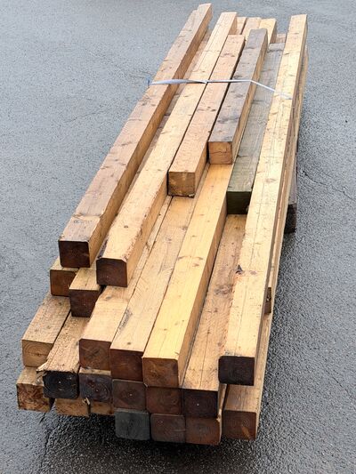 85 meter brugt tømmer 10x10 cm