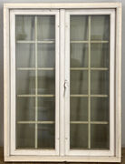 Sprossevindue med koblet ramme