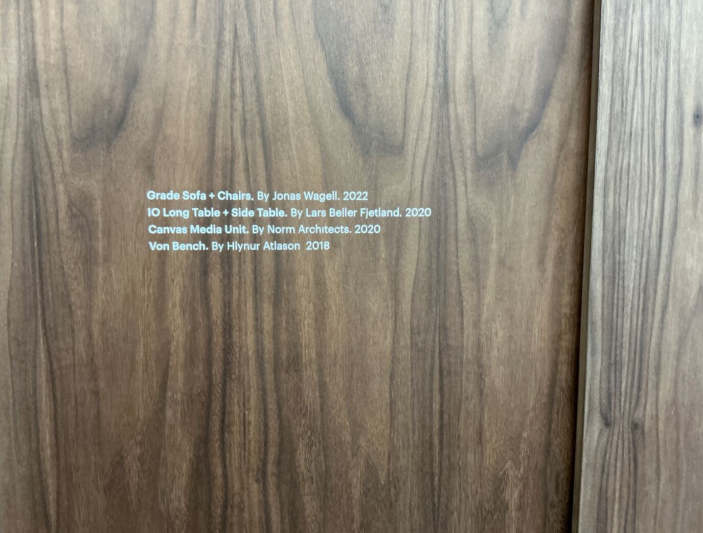 6 stk Fineret valnød plade