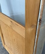 Afsyret fyldningsdør 86 cm med glas og karm