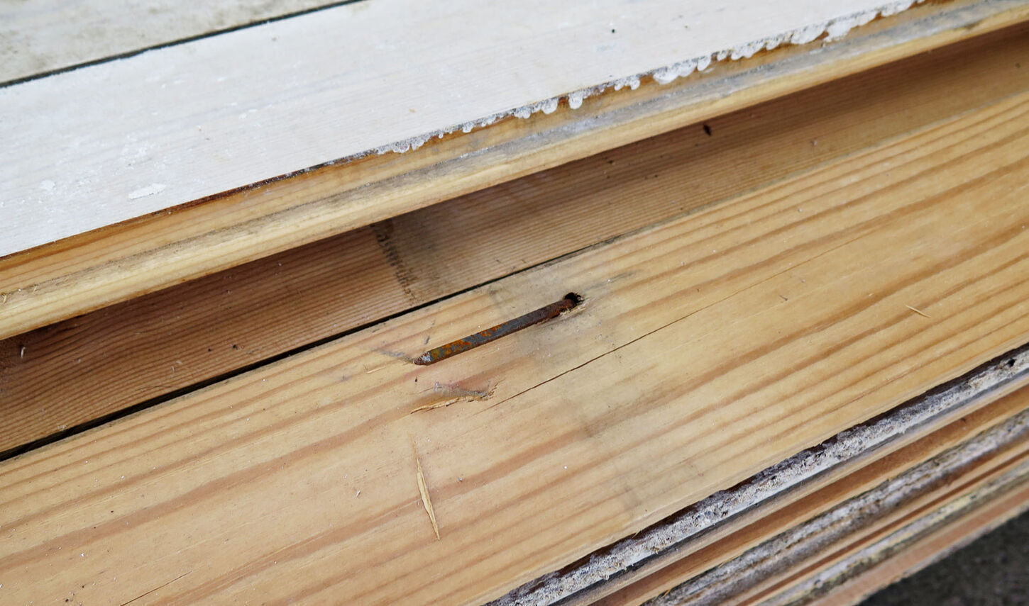 Brugte gulvbrædder i fyr, 18m2, 11,5cm