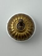 Messing afbryder 1-pol riflet