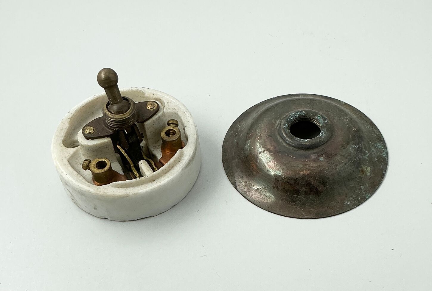 Messing afbryder 1-pol