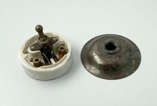 Messing afbryder 1-pol