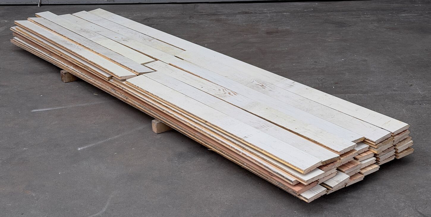 Samlet parti gulvbrædder 11,5 m2