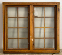 Sprossevindue i egetræ