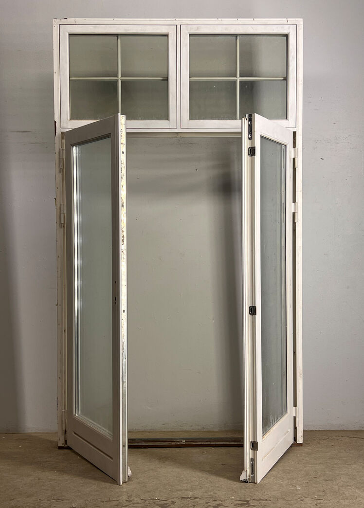 Dobbelt terrassedør med overparti