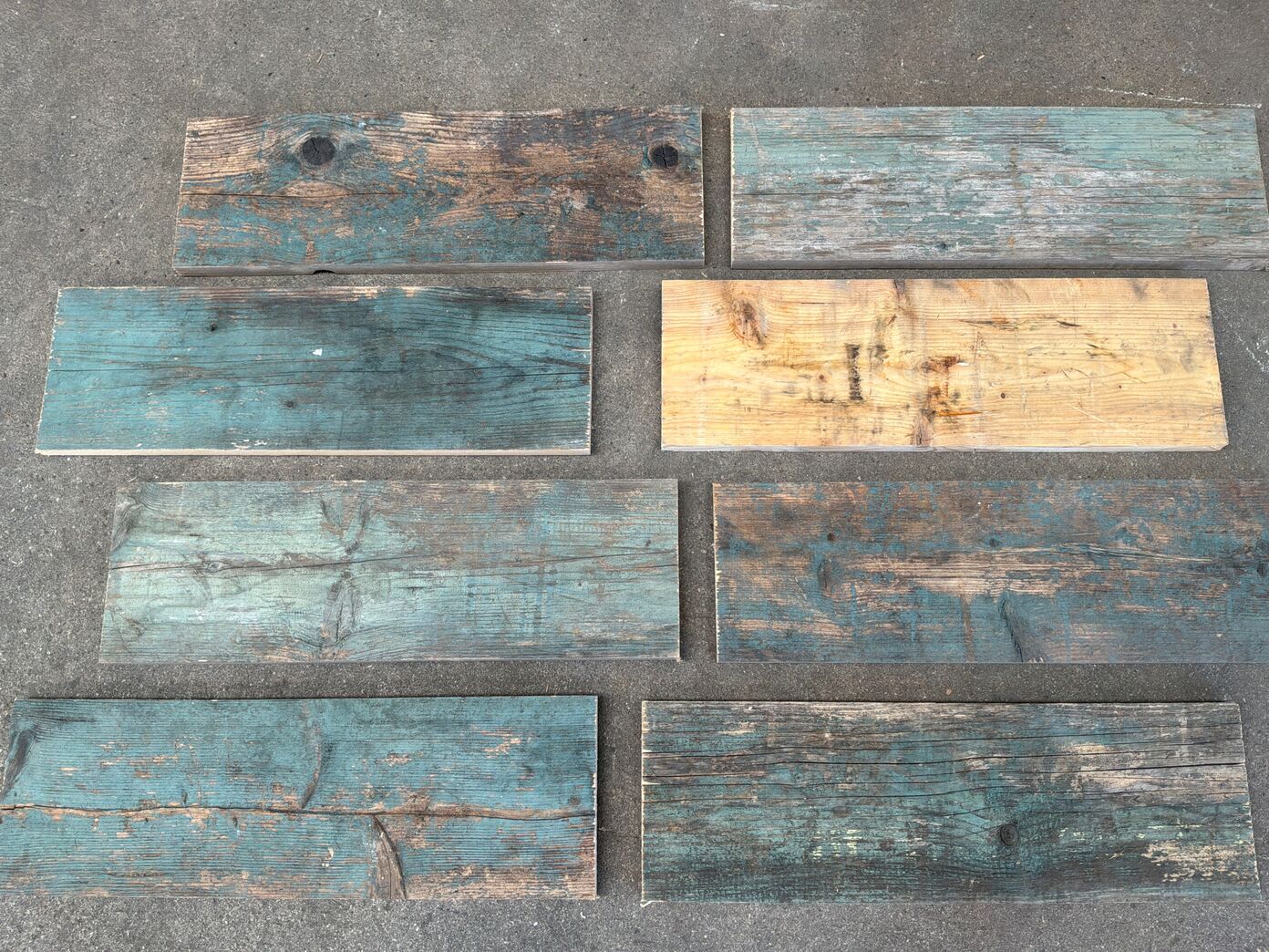 49 stk samlet parti opskårne pallesider