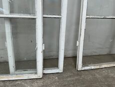 9 stk samlet - Forsatsvinduer med sprosser u/ramme