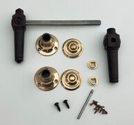 Bubinga spidsgreb med bronze halse