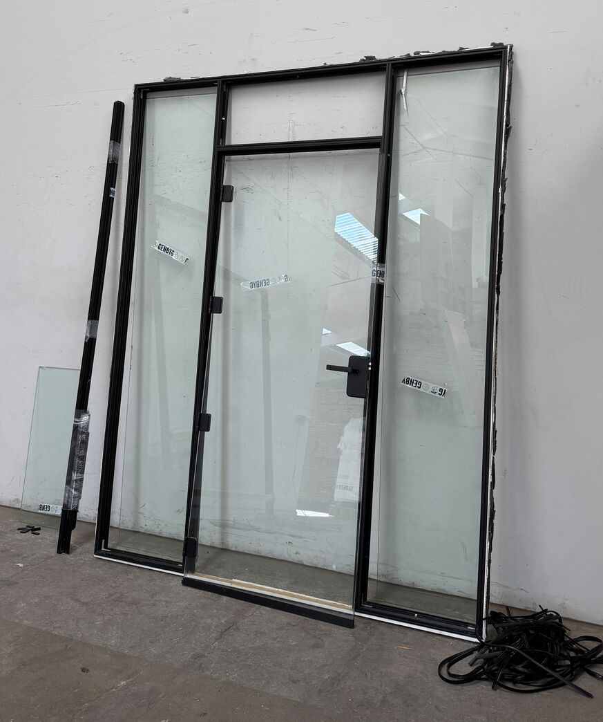 Skandi-Bo glasdør med 2 sidepartier 200x249 cm