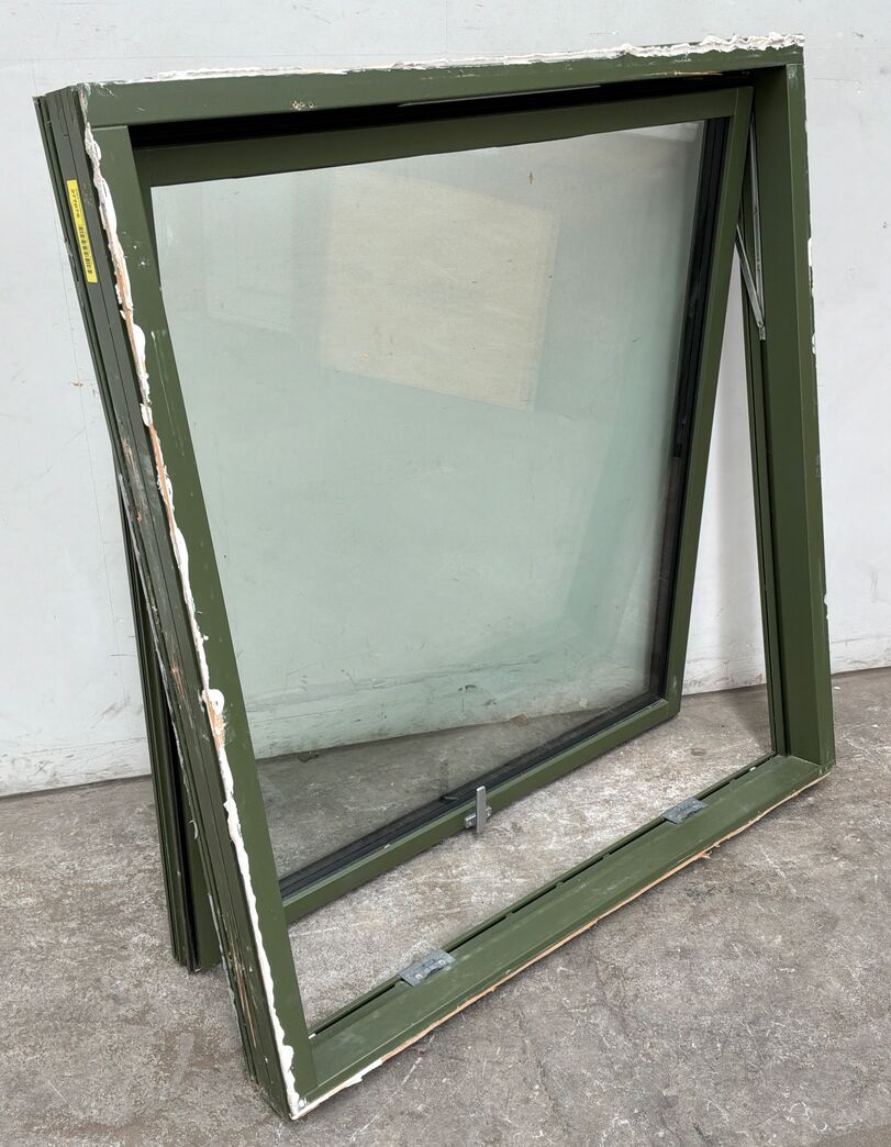 Grønt Termovindue 119x132 m/alu front