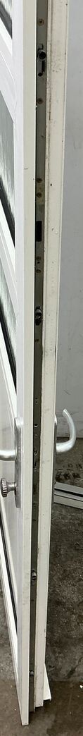 Facadedør i plast med 3 ruder vh - 209 cm