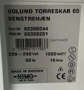 Vølund Tørreskab