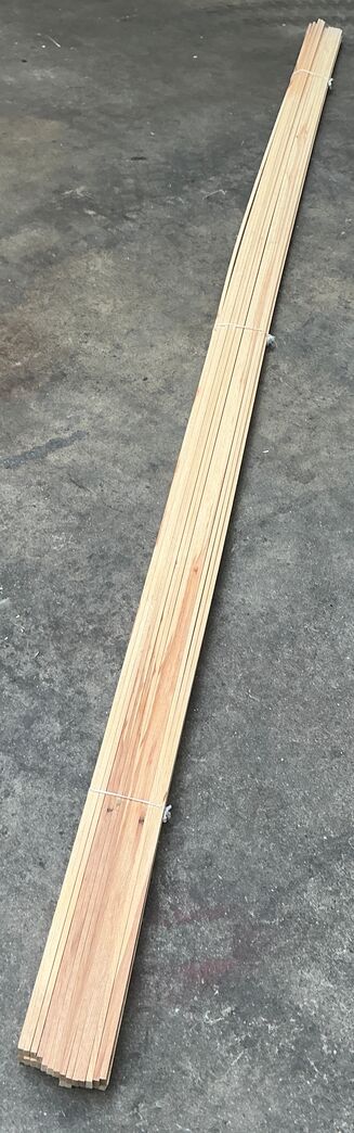 Samlet sæt á 27 fyr kantlister - 8x21x3600 mm