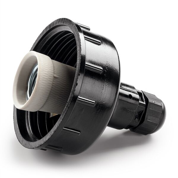 Loft pendel med opal glas