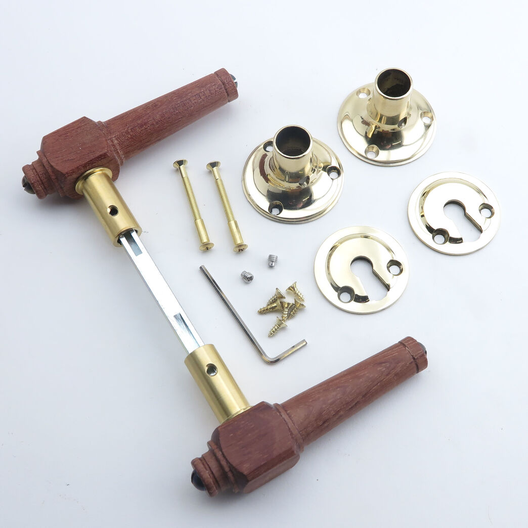 Trægreb til ny dør - spidsgreb i bubinga