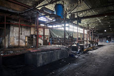 Støbeklichè fra Holbæk Jernstøberi, Maskin dæksel Ø 17 cm