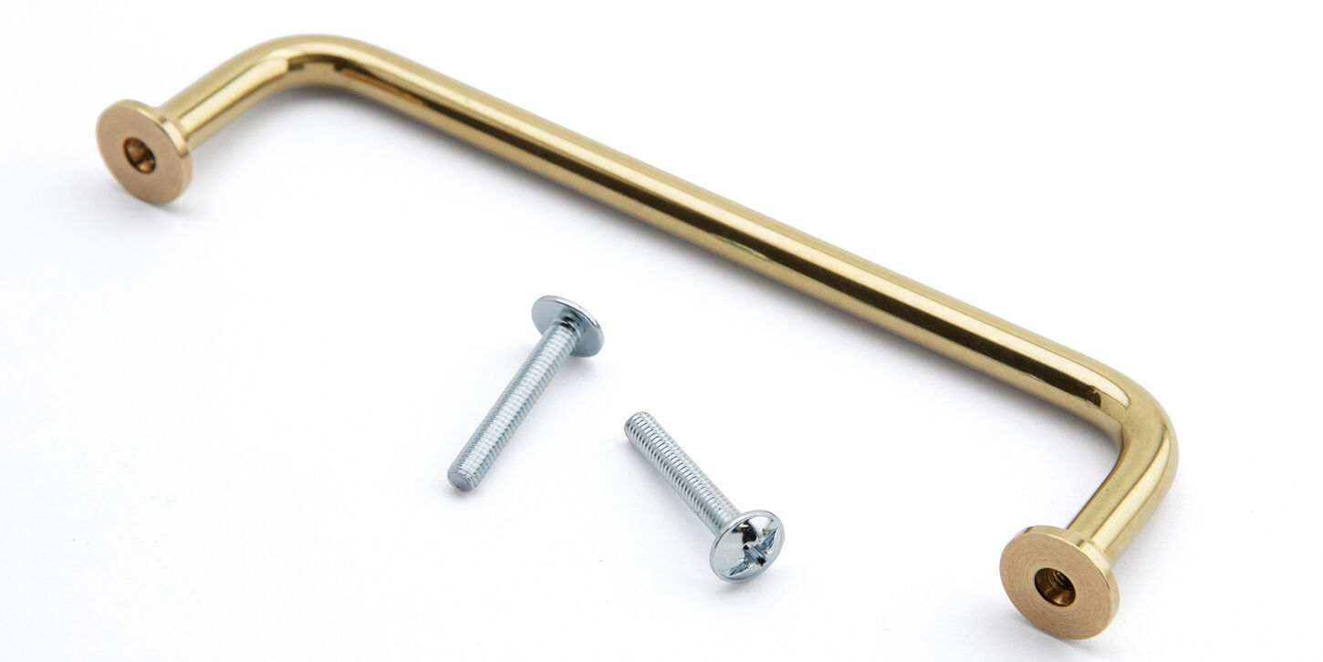 Klassisk bøjlegreb 160mm - messing