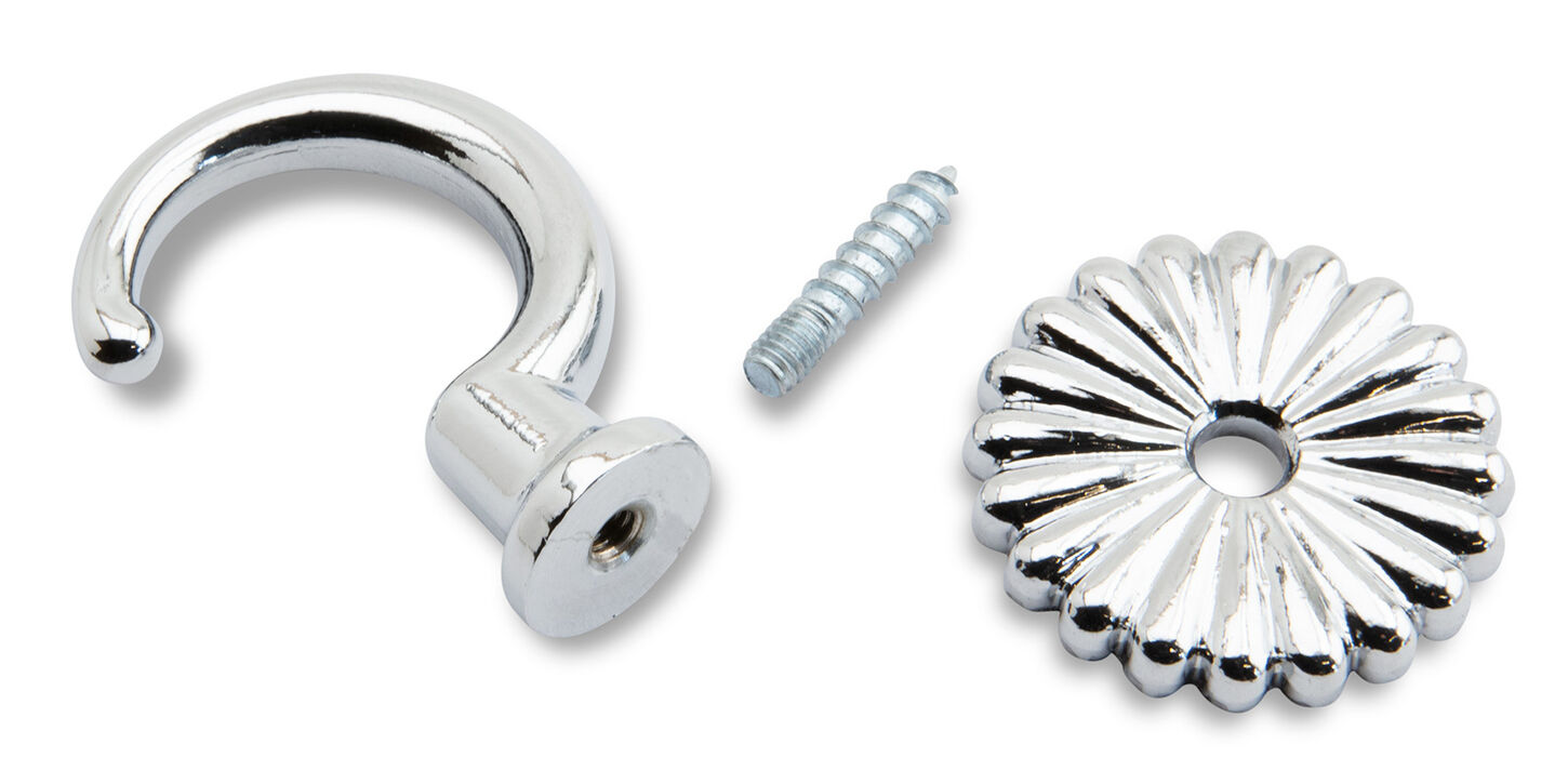 Krog 42mm med roset - krom