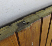 Dobbelt teakdør med karm