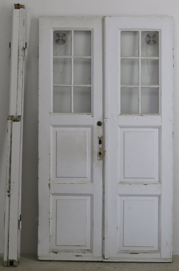 Dobbelt yderdør med karm