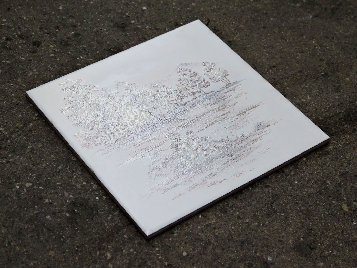 Klinke med motiv af snelandskab