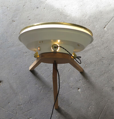 Upcyclet Munkegaardslampe - Hvid