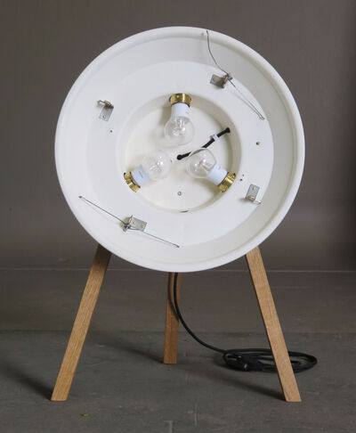 Upcyclet Munkegaardslampe - Hvid