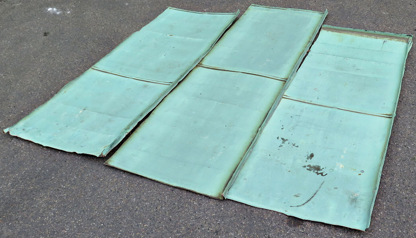 Irret kobberplade 190 - 215 cm