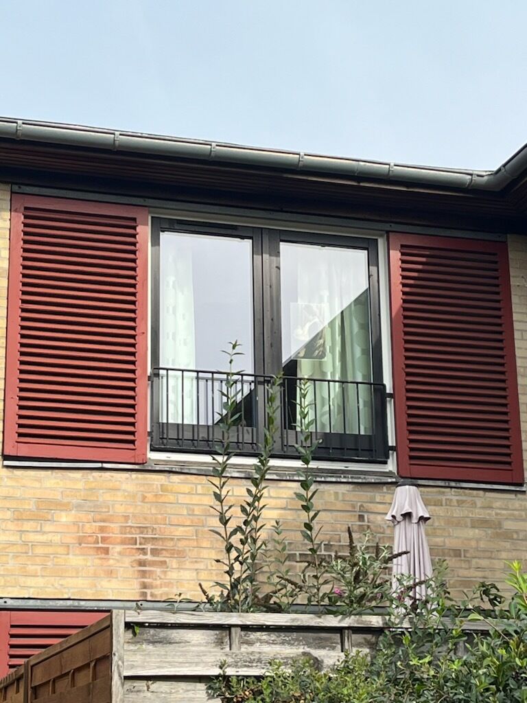 Skodder - svenskrød - 89 x 212 cm