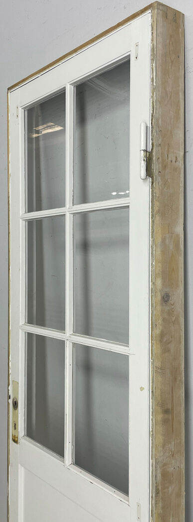 Fyldningsdør med glas og karm