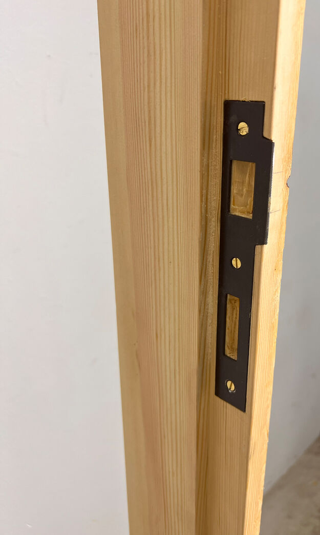 Fyldningsdør med glas og karm