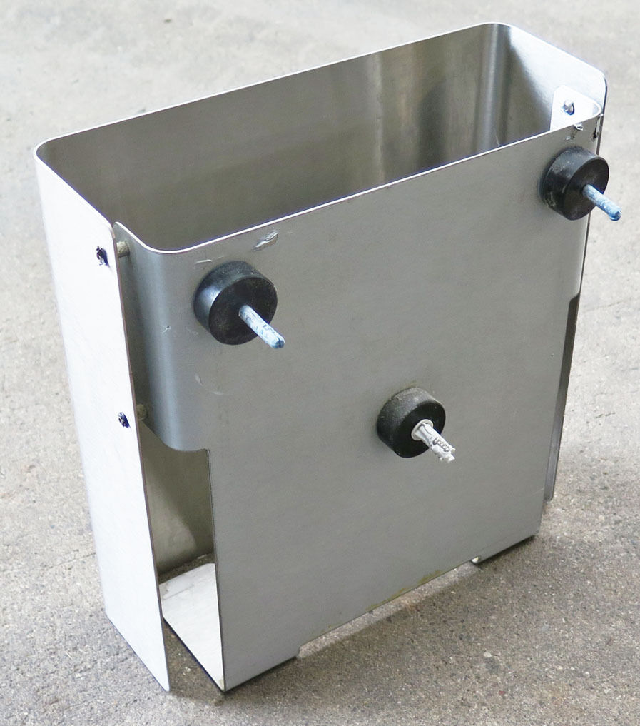 Papirdispenser i børstet rustfrit stål fra D-Line